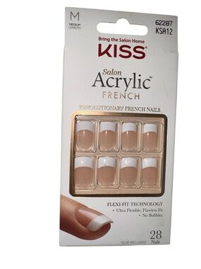 Kiss Press-On Nails in Natural Pink and White French Tip